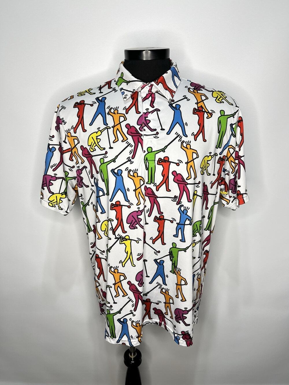 Royal & Awesome Short Sleeve Polo Shirt Mens Sz X-Large XL
